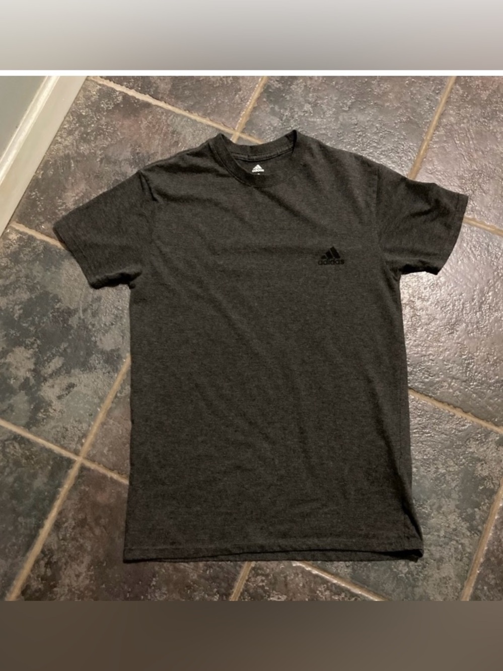 Adidas Men's Dark Gray Performance Golf Tee Size S